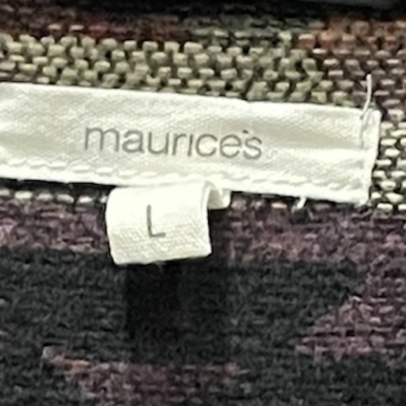 Maurices Southwestern Aztec Tribal Print Jacket Shacket Large Coat Earthy Colors - Picture 6 of 8